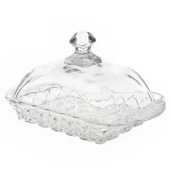 Zastawa Śniadaniowa| Maselniczka szklana KARO