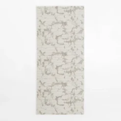 Dywaniki Łazienkowe|Dywaniki Łazienkowe|inny Mata łazienkowa CANARIA, biało-szara, 65x150 cm