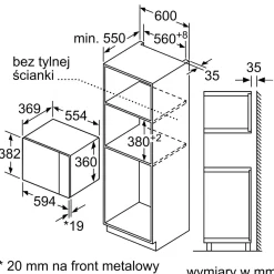 Kuchenki Mikrofalowe|BOSCH Mikrofala do zabudowy Home Connect seria 6 czarna BEL554MB0