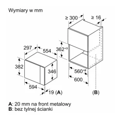 Siemens Mikrofala do zabudowy iQ500 czarna BF525LMB1