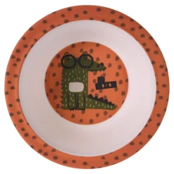 Jedzenie I Picie|Miski, Patery I Półmiski| Miseczka z melaminy dla dzieci KROKODYL 400 ml