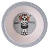 Dzieci Miseczka z melaminy dla dzieci ZEBRA 400 ml