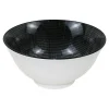 Miski, Patery I Półmiski| Miska na sałatkę porcelanowa biało-czarna OTTICO 280 ml