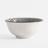 Miski, Patery I Półmiski|inny Miska porcelanowa biało-czarna ALORA 650 ml