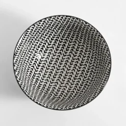 Miski, Patery I Półmiski|inny Miska porcelanowa biało-czarna ALORA 650 ml