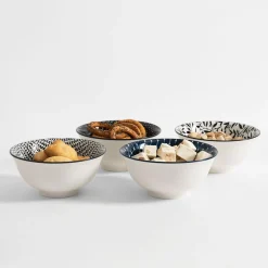 Miski, Patery I Półmiski|inny Miska porcelanowa biało-czarna LAUREL 650 ml