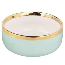Miski, Patery I Półmiski| Miska porcelanowa jasna zieleń AURORA GOLD 500 ml