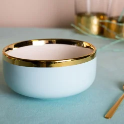Miski, Patery I Półmiski| Miska porcelanowa miętowa AURORA GOLD 500 ml