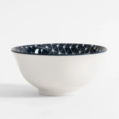 Miski, Patery I Półmiski|inny Miska porcelanowa niebiesko-biała ALORA 650 ml