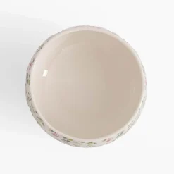 Miski, Patery I Półmiski|inny Miska porcelanowa w zielono-różowe kwiaty 660 ml