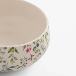 Miski, Patery I Półmiski|inny Miska porcelanowa w zielono-różowe kwiaty 660 ml