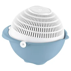 Miski, Miarki, Pojemniki Do Miksowania|KEEEPER Miska z cedzakiem niebieska Stella 21 cm