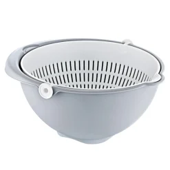 KEEEPER Miska z cedzakiem szara Stella 25 cm