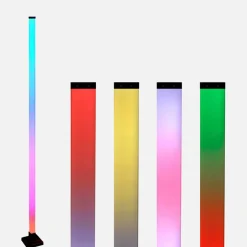 Lampy Podłogowe|inny Muzyczna lampa podłogowa LED RGB czarna TUYA z pilotem