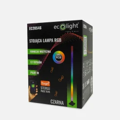 Lampy Podłogowe|inny Muzyczna lampa podłogowa LED RGB czarna TUYA z pilotem