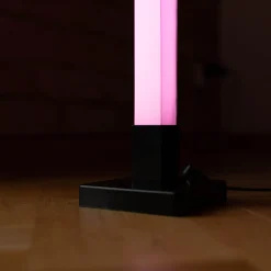Lampy Podłogowe|inny Muzyczna lampa podłogowa LED RGB czarna TUYA z pilotem
