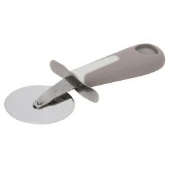 Noże I Deski Do Krojenia| Nóż do pizzy szary z silikowową rączką