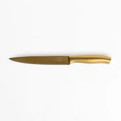 Noże I Deski Do Krojenia|inny Nóż do plastrowania TOKYO złoty 20 cm