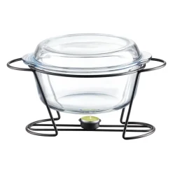 Naczynie żaroodporne z podgrzewaczem 4l