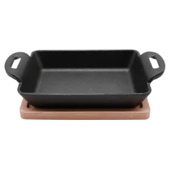 inny Naczynie żeliwne prostokątne z podstawą