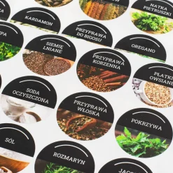 Młynki I Przyprawniki|inny Naklejki na przyprawy, okrągłe, 96 szt.