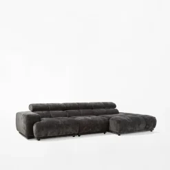 Narożniki|Instilo Narożnik 320 cm ciemnoszary CHANI lewy