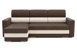 Narożniki|Exline Narożnik brązowo-beżowy RIMINI