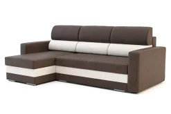 Narożniki|Exline Narożnik brązowo-beżowy RIMINI