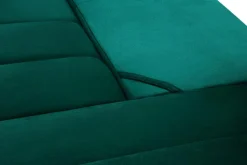 Fresh Narożnik butelkowa zieleń VELVET NEW prawy