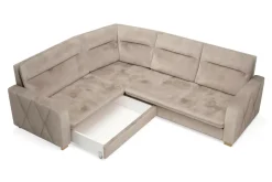 Comfort Line Narożnik ciemnobeżowy SOLAR lewy