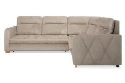 Narożniki|Comfort Line Narożnik ciemnobeżowy SOLAR prawy