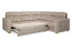 Narożniki|Comfort Line Narożnik ciemnobeżowy SOLAR prawy