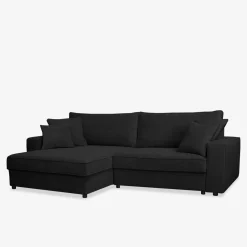 Narożnik czarny MARKOS lewy