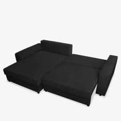 Narożnik czarny MARKOS lewy