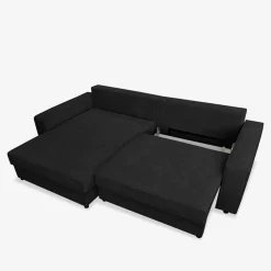 Narożnik czarny MARKOS lewy