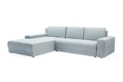 Narożniki|Exline Narożnik duży rozkładany jasnoszary AZURRO NEW