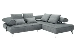 Narożniki|Werdomo Narożnik elektrycznie rozkładany szary SELEDO L prawy