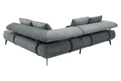 Narożniki|Werdomo Narożnik elektrycznie rozkładany szary SELEDO L prawy