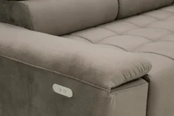 Werdomo Narożnik elektrycznie rozkładany brązowy PALLADIO L prawy