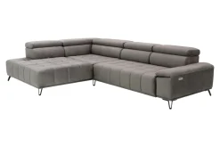 Werdomo Narożnik elektrycznie rozkładany brązowy PALLADIO L lewy