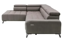 Werdomo Narożnik elektrycznie rozkładany brązowy PALLADIO L lewy