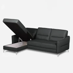 Narożniki|inny Narożnik grafitowy z nóżkami w chromie FARO lewy