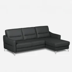 inny Narożnik grafitowy z nóżkami w chromie FARO prawy