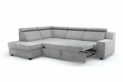 Fresh Narożnik jasnoszary LINEA lewy