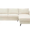 Agio Divani Narożnik kremowy sztruks VEGA prawy