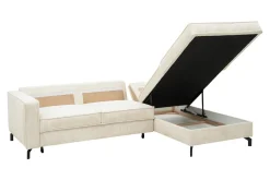 Agio Divani Narożnik kremowy sztruks VEGA prawy