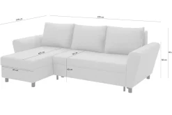 Fresh Narożnik musztardowy LANA