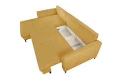 FN Design Narożnik musztardowy rozkładany SALVA lewy