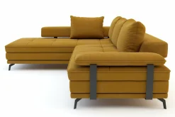 Instilo Narożnik musztardowy z wysuwanym siedziskiem FLORENCE prawy