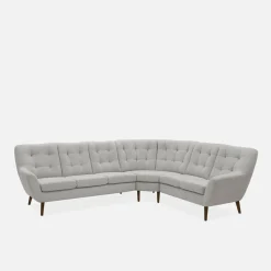 Impresti Narożnik pikowany beżowy SCANDI lewy